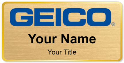 Custom name badges for Geico