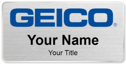 Custom name badges for Geico