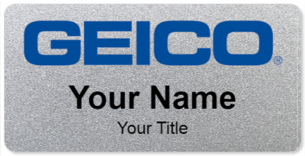 Custom name badges for Geico