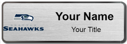 Custom name badges for Seattle Seahawks