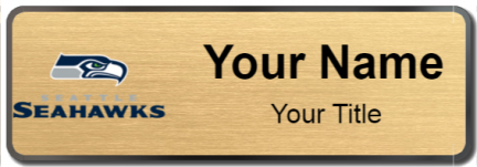 Custom name badges for Seattle Seahawks