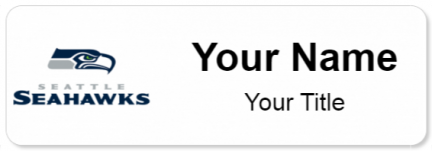 Custom name badges for Seattle Seahawks