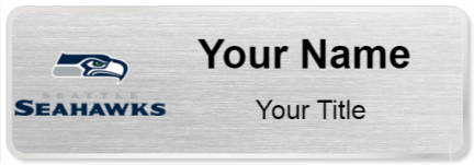 Custom name badges for Seattle Seahawks