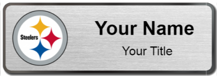 Custom name badges for Pittsburgh Steelers