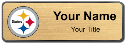Custom name badges for Pittsburgh Steelers
