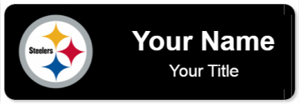 Custom name badges for Pittsburgh Steelers