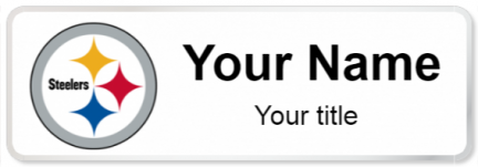 Custom name badges for Pittsburgh Steelers