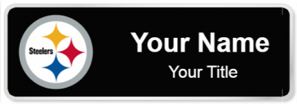 Custom name badges for Pittsburgh Steelers
