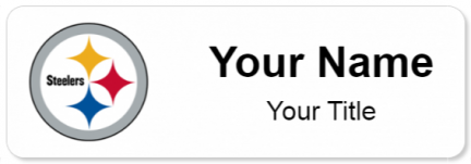 Custom name badges for Pittsburgh Steelers