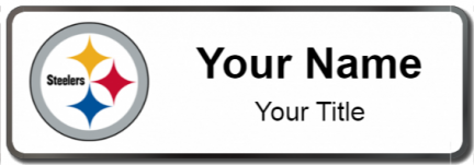 Custom name badges for Pittsburgh Steelers