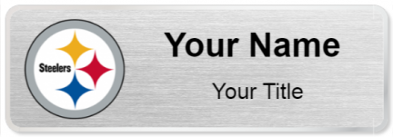 Custom name badges for Pittsburgh Steelers