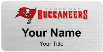 Custom name badges for Tampa Bay Buccaneers