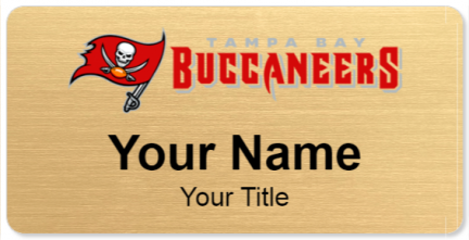 Custom name badges for Tampa Bay Buccaneers