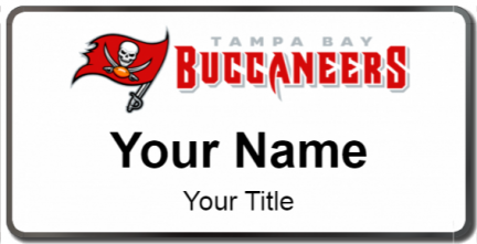 Custom name badges for Tampa Bay Buccaneers