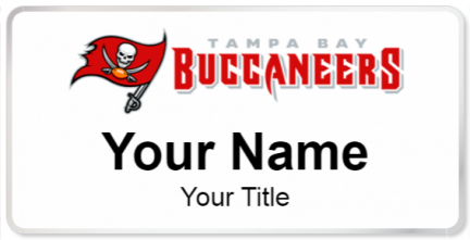 Custom name badges for Tampa Bay Buccaneers