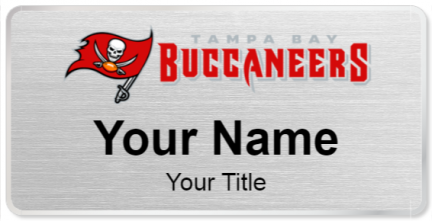 Custom name badges for Tampa Bay Buccaneers