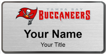 Custom name badges for Tampa Bay Buccaneers