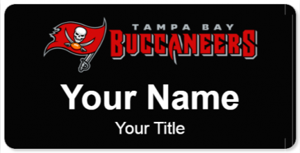 Custom name badges for Tampa Bay Buccaneers