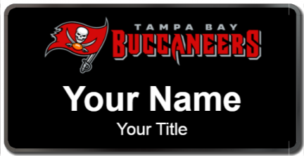 Custom name badges for Tampa Bay Buccaneers