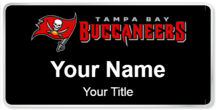 Custom name badges for Tampa Bay Buccaneers