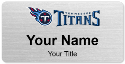 Custom name badges for Tennessee Titans