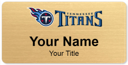 Custom name badges for Tennessee Titans