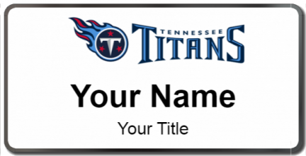 Custom name badges for Tennessee Titans