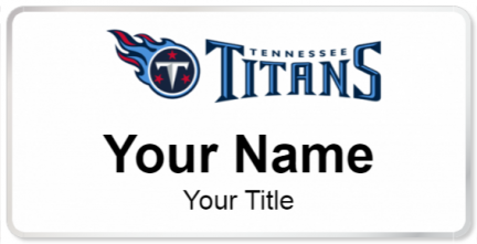 Custom name badges for Tennessee Titans