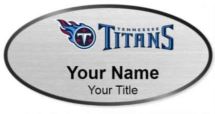 Custom name badges for Tennessee Titans