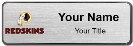 Custom name badges for Washington Redskins