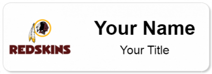 Custom name badges for Washington Redskins