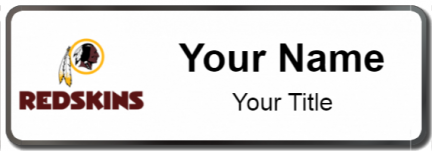 Custom name badges for Washington Redskins