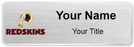 Custom name badges for Washington Redskins