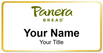 Custom name badges for Panera Bread