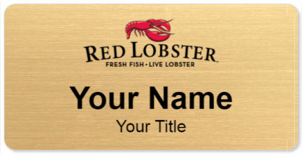 Custom name badges for Red Lobster