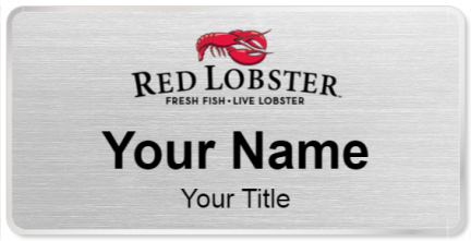 Custom name badges for Red Lobster