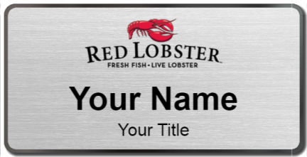 Custom name badges for Red Lobster