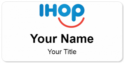 Custom name badges for IHOP