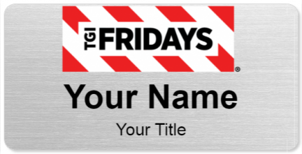 Custom name badges for TGI Fridays