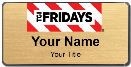 Custom name badges for TGI Fridays