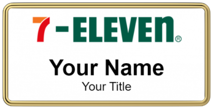Custom name badges for 7 Eleven