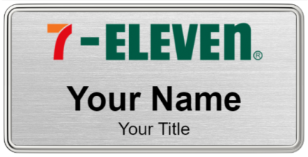 Custom name badges for 7 Eleven
