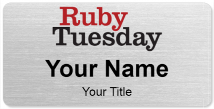 Custom name badges for Ruby Tuesday