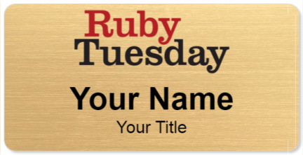 Custom name badges for Ruby Tuesday