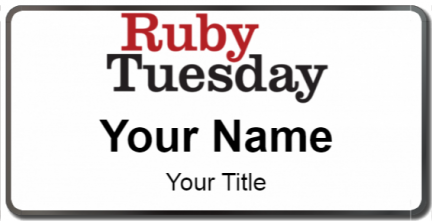 Custom name badges for Ruby Tuesday