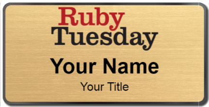 Custom name badges for Ruby Tuesday