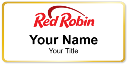 Custom name badges for Red Robin