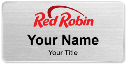 Custom name badges for Red Robin