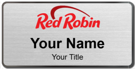 Custom name badges for Red Robin