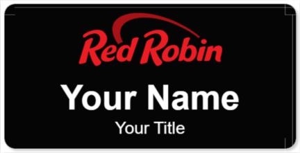 Custom name badges for Red Robin